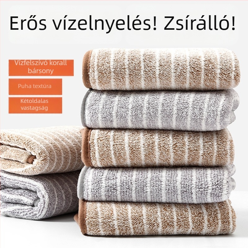Mikroszálas edényruha, szöszmentes, könnyen tisztítható, nedvszívó konyhai kis törölköző akasztóval