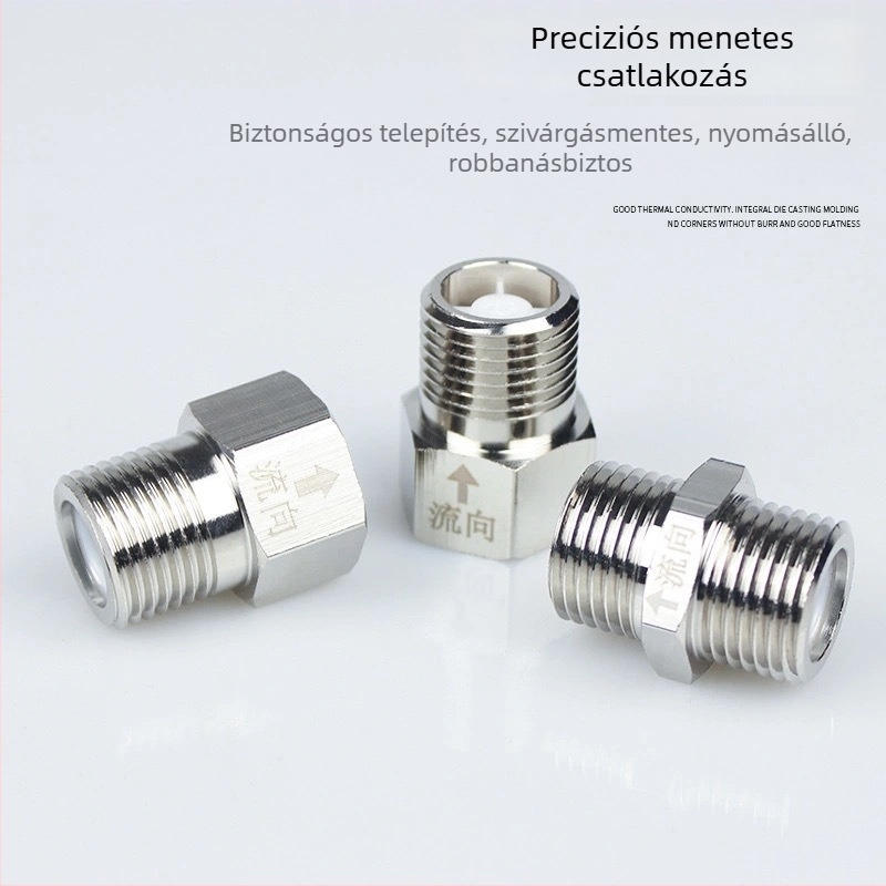 304 rozsdamentes acél toalett ellenőrző szelep, egyirányú, 1/2" belső menet, alkatrészek