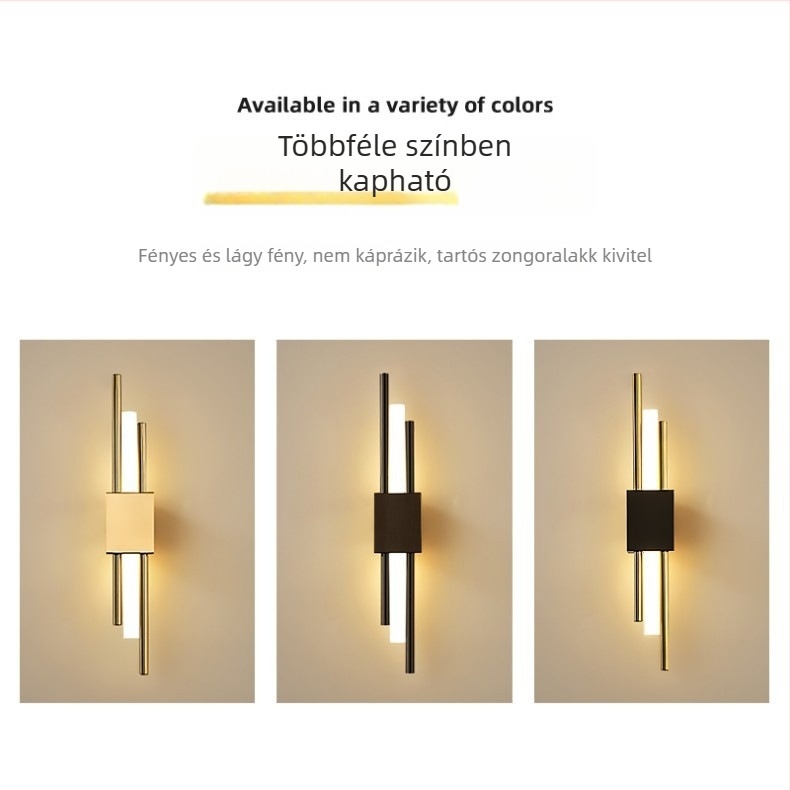Nórdiai falikar – minimalist akril árnyékoló, LED, fémkeret, modern hálószoba, az ágynál, nappali vagy folyosó