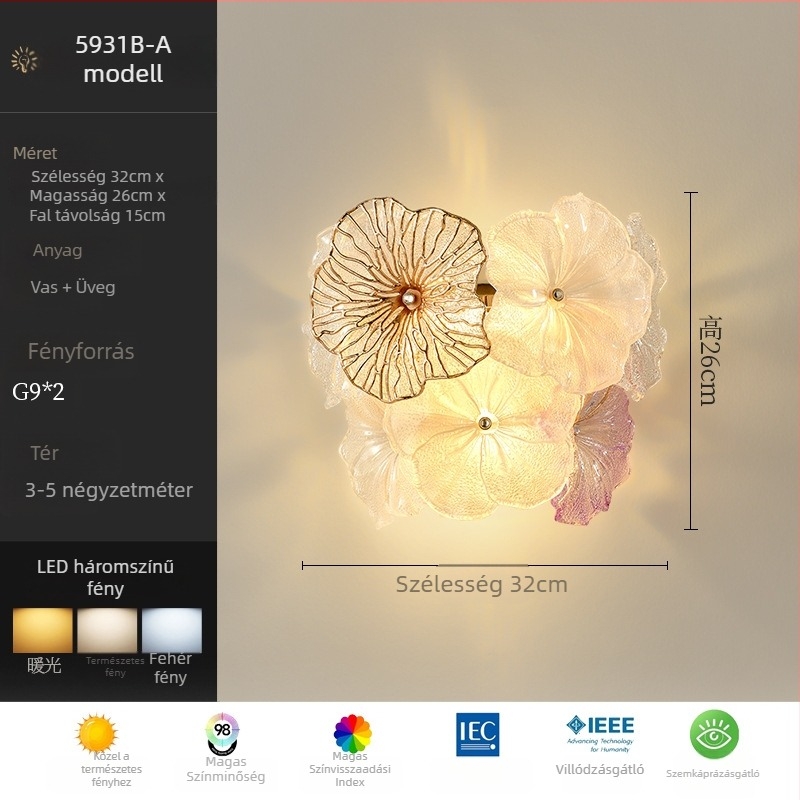 Fali lámpa a nappaliba és a közlekedőbe, kreatív folyosó lámpa, minimalist Skandináv hálószoba éjjeli lámpa, könnyed luxus stílus