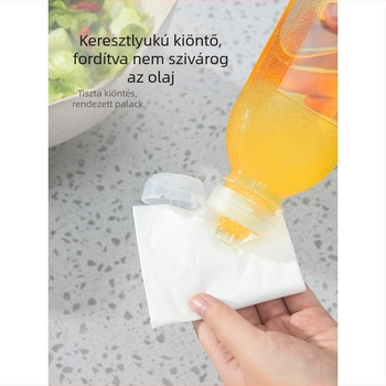 Háztartási olajspray üveg, élelmiszer-minőségű, hőálló, szivárgásmentes konyhai olajtartály, szója-szószhoz, ecethez és szezámolajhoz