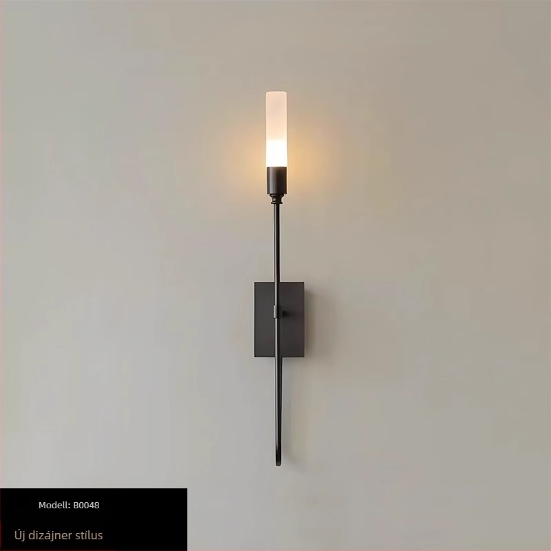 Kétrészes falikar – posztmodern stílusú, LED-es, acéltestű, akril árnyékolóval, nappaliba, hálószobába vagy folyosóra