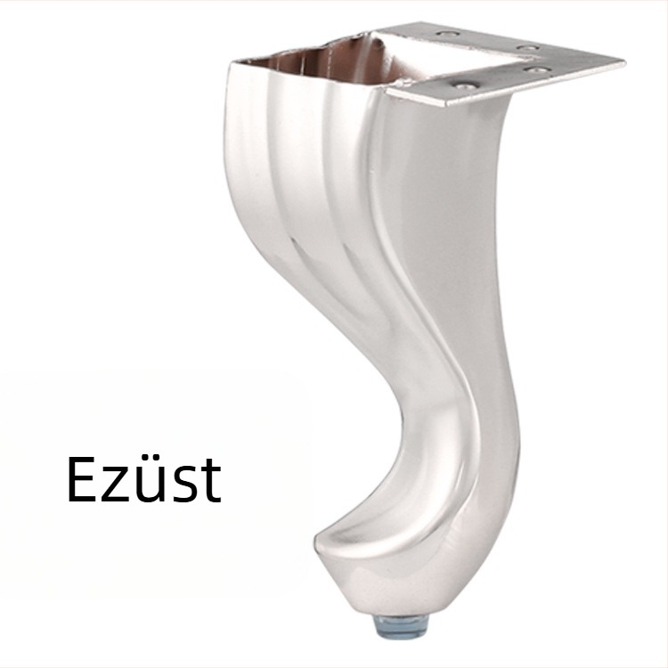 Női láb alakú kanapé láb, fém hardverrel, klasszikus európai stílus, teherbíró, 14 cm magas.