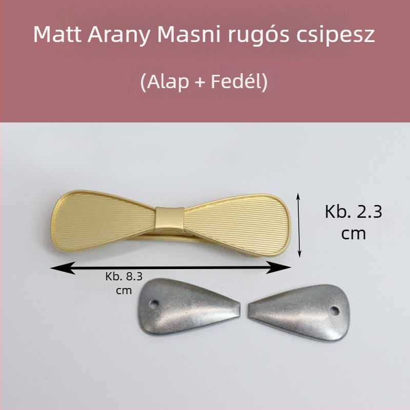 Pillangó alakú rugós hajcsat alap DIY frizurához, ginkólevél dizájn