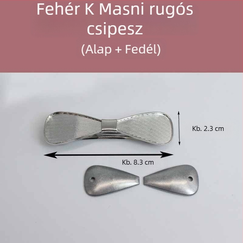 Pillangó alakú rugós hajcsat alap DIY frizurához, ginkólevél dizájn