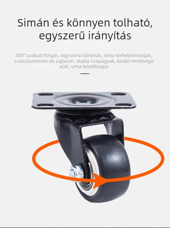 Universális bútorkerék, 1,5 hüvelykes forgó görgők