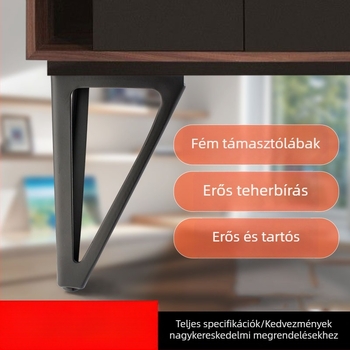 Háromszöges fém bútorlábak: fekete TV-szekrény lábak, teásasztal-lábak, éjjeli szekrény-lábak, arany kanapé-lábak