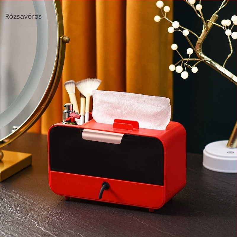 Asztali kreatív papírzsebkendő-doboz távirányító tárolóval – minimalist dizájn otthonra és a nappaliba