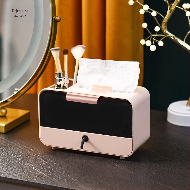 Asztali kreatív papírzsebkendő-doboz távirányító tárolóval – minimalist dizájn otthonra és a nappaliba