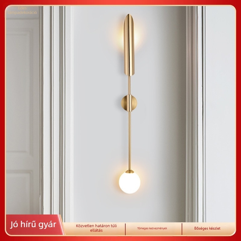 Fali lámpa hálószobába – luxus, személyre szabott, kreatív, minimalist LED lámpa a TV hátfalához