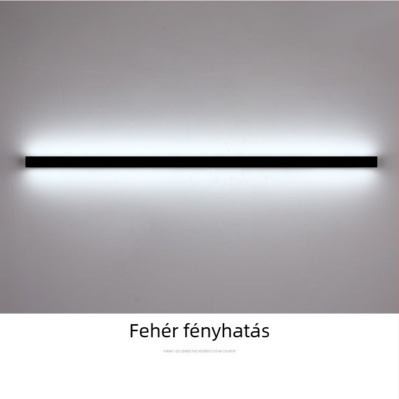 Nordic minimalist LED falikar hosszú csíkos kialakítású, hálószoba és nappali számára, alumínium, 220V, 26x36 cm