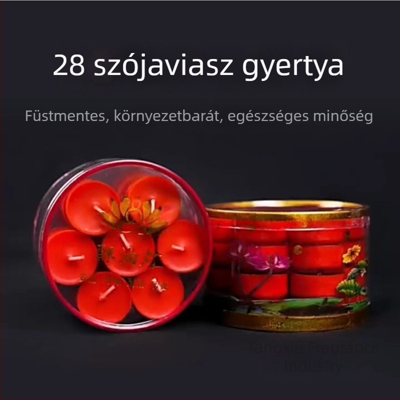 Ghee vaj lámpa, 28 gyertya, 234 órás égési idő, növényi adománylámpa, csésze alakú, füstmentes gyertya buddhista felajánláshoz