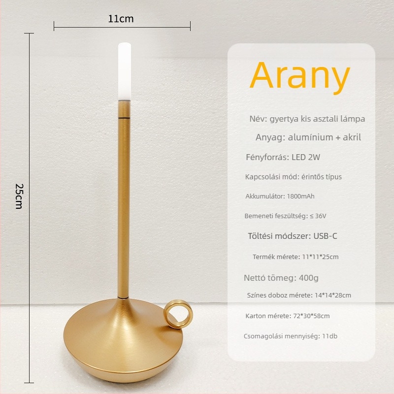 Nordikus hangulatú asztali lámpa USB töltéssel, érintéses LED fényerő-szabályzással, bár- és étterem dekoráció, éjjeli lámpa