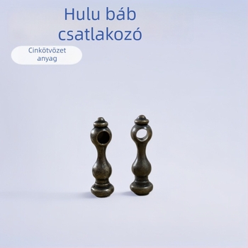 6 mm-es tök alakú hardvercsatlakozó boros szekrényhez, zöld bronz felület, cinkötvözet