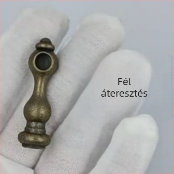 6 mm-es tök alakú hardvercsatlakozó boros szekrényhez, zöld bronz felület, cinkötvözet