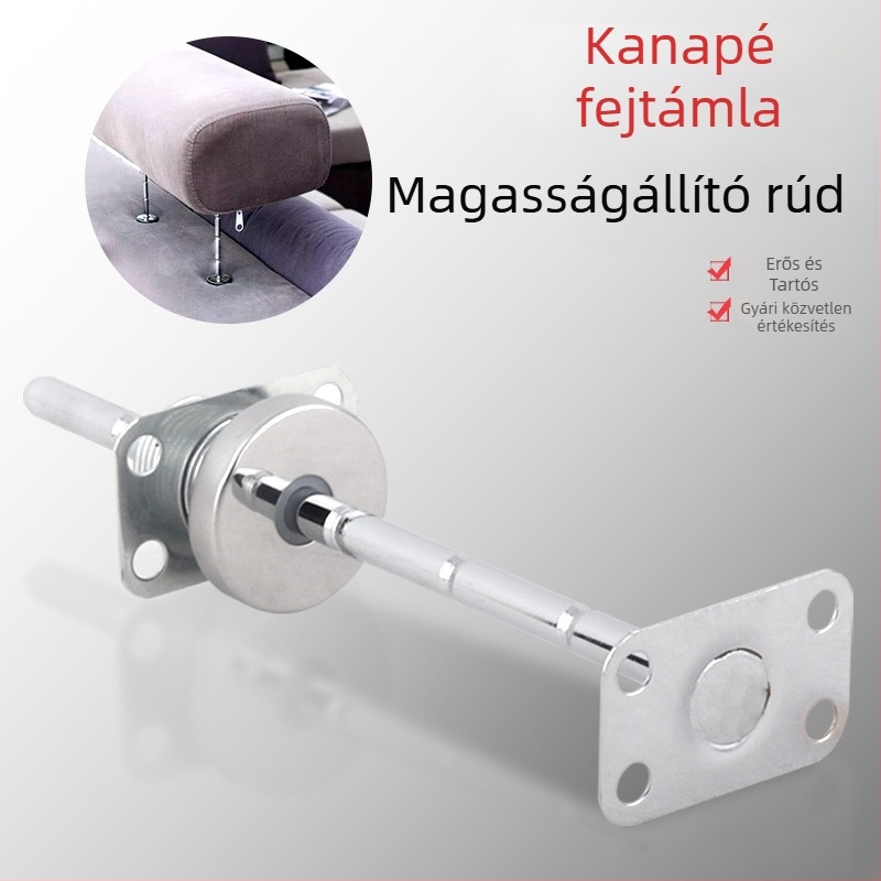 Vas alkatrész kanapé-emelővel és fejtámla szabályozóval