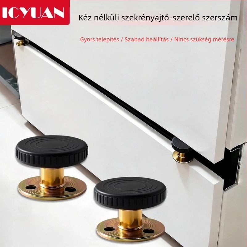 Fogantyú nélküli szekrényajtó telepítő eszköz, gyors telepítés, hordozható, állítható