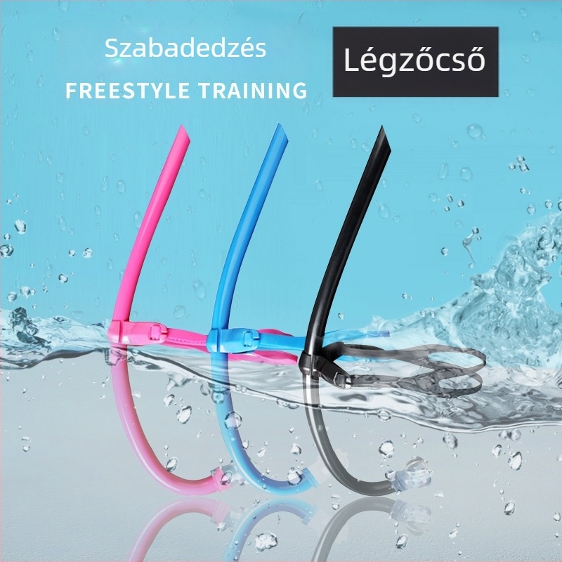 Előre szerelt freediving snorkel, teljes szilikoncső, búvárkiegészítők