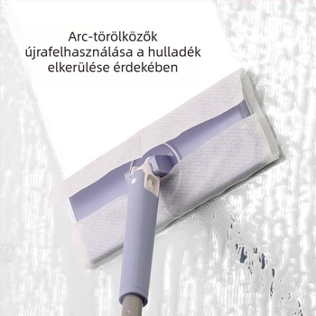 2025 Új automata ruhaklipes mop a kényelmes otthoni tisztításhoz, kézi mosás nélkül, mikroszálas párna