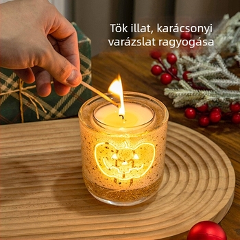 LED gyertya fényérzékelővel a hotelszobába – romantikus karácsonyi fény