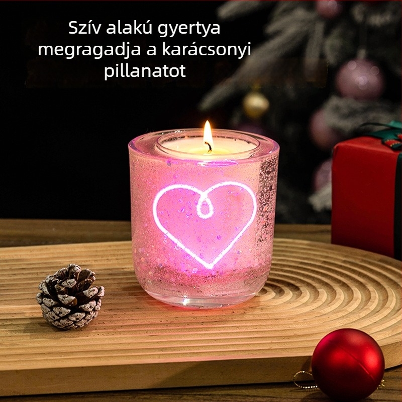 LED gyertya fényérzékelővel a hotelszobába – romantikus karácsonyi fény