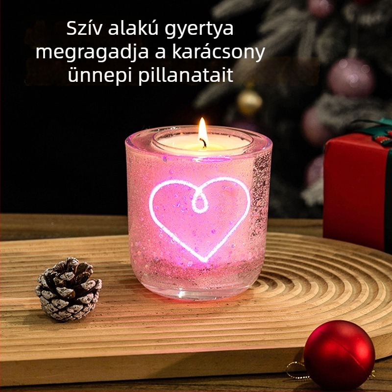 LED gyertya fényérzékelővel a hotelszobába – romantikus karácsonyi fény