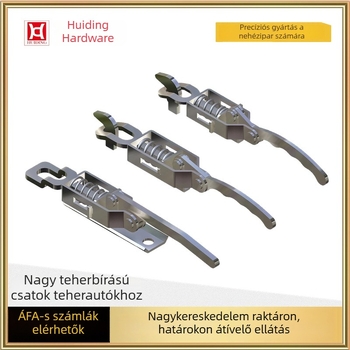 Galvanizált vasból készült nehéz felhasználású zár teherautókhoz és félpótkocsikhoz, ipari ajtóhardver