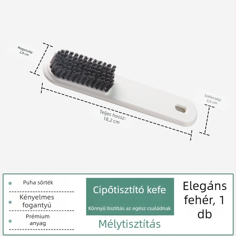 Új cipő- és ruhatisztító kefe gyengéd sörtékkel, aranyos macaron színben, otthoni használatra