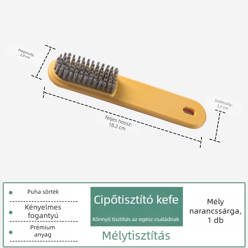 Új cipő- és ruhatisztító kefe gyengéd sörtékkel, aranyos macaron színben, otthoni használatra
