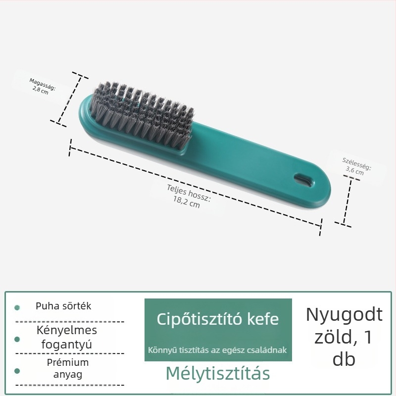 Új cipő- és ruhatisztító kefe gyengéd sörtékkel, aranyos macaron színben, otthoni használatra