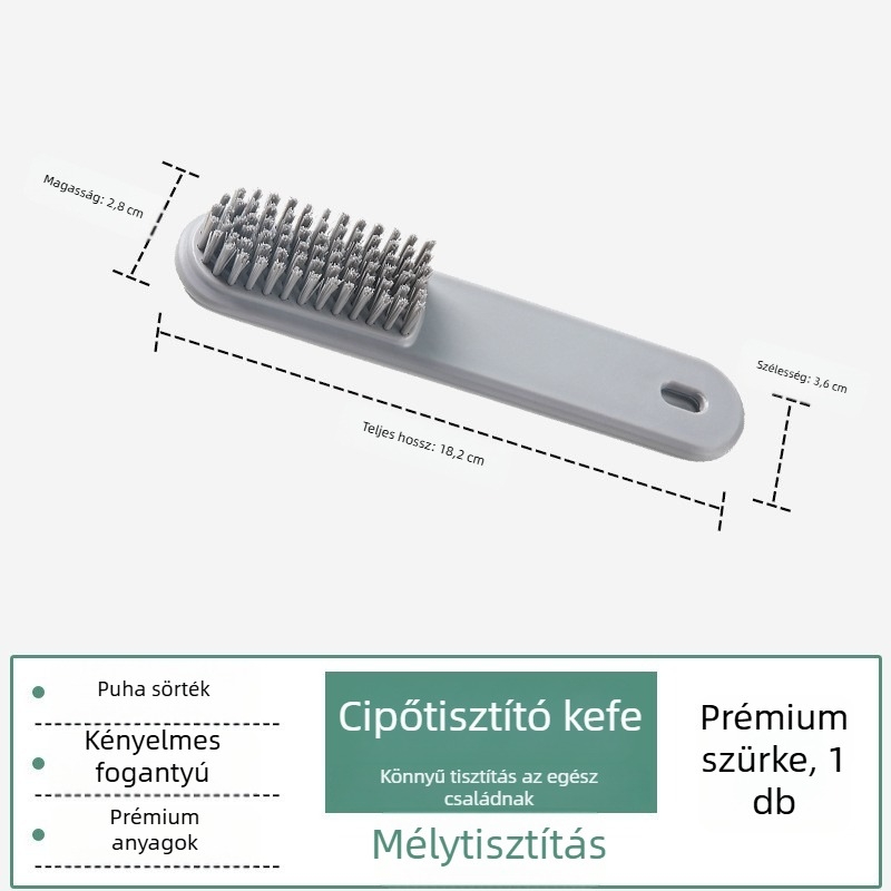 Új cipő- és ruhatisztító kefe gyengéd sörtékkel, aranyos macaron színben, otthoni használatra