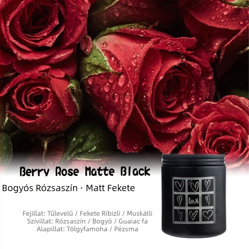 Kiváló aromaterápiás gyertya beépített LED világítással és lézerrel gravírozott vallomásmotívummal