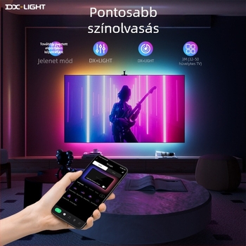 USB TV LED-szalag környezeti világítással, képernyőszín-felvétellel szinkronizálva, intelligens háttérvilágítással