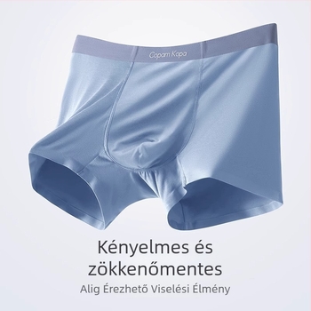 Férfi modal alsónemű, 2025-ös új modell, sportos boxeralsó, plusz méret, antibakteriális