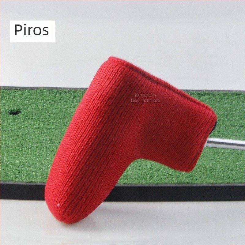 Karikatúra mintás golf putter fejvédő, kötött gyapjú, öt színben elérhető