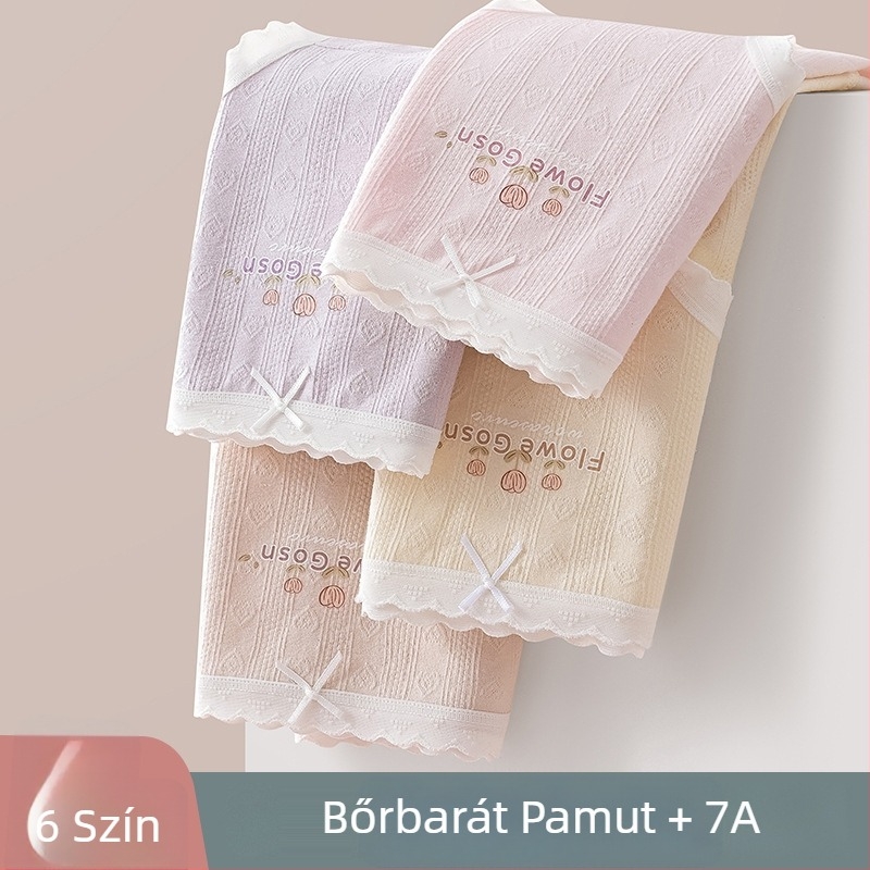 Új női pamut alsónemű mind a négy évszakra, bőrbarát kényelem, középmagas derekú fazon, 100% pamut, egyetemistáknak