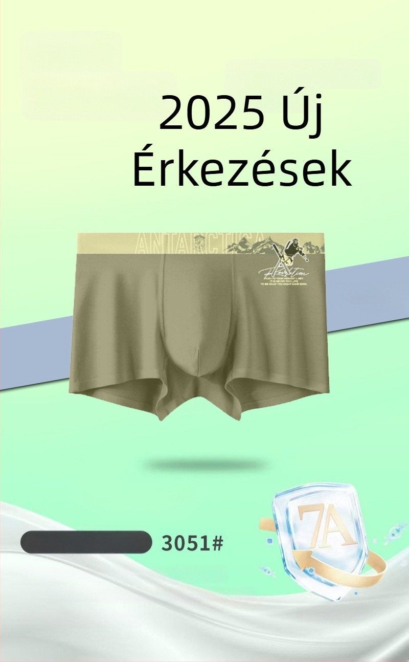 Új férfi seamless boxer briefs, lélegző modal anyag, kényelmes középmagas derekú