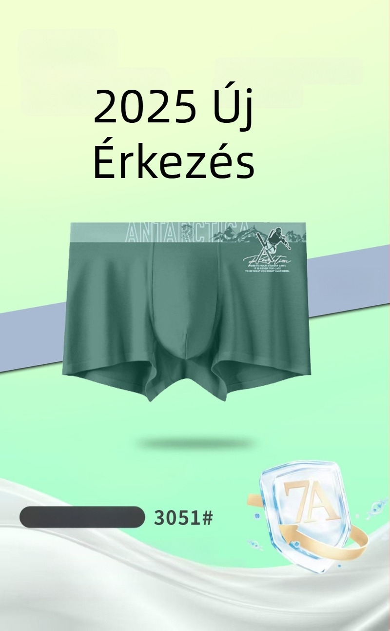 Új férfi seamless boxer briefs, lélegző modal anyag, kényelmes középmagas derekú