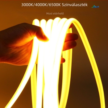COB LED szalag 220V, magasfeszültségű, vízálló lineáris fény a nappali és a hálószoba mennyezetére