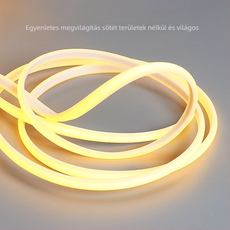 COB LED szalag 220V, magasfeszültségű, vízálló lineáris fény a nappali és a hálószoba mennyezetére