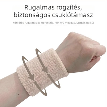 Izzadságszívó csuklópánt edzéshez és sporthoz — elasztikus, a badminton, a tenisz, a kosárlabda és a futás számára