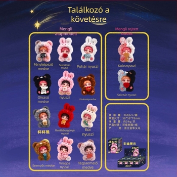 Új stílusú aranyos blind box figurák otthonra és irodai asztali dekorációhoz