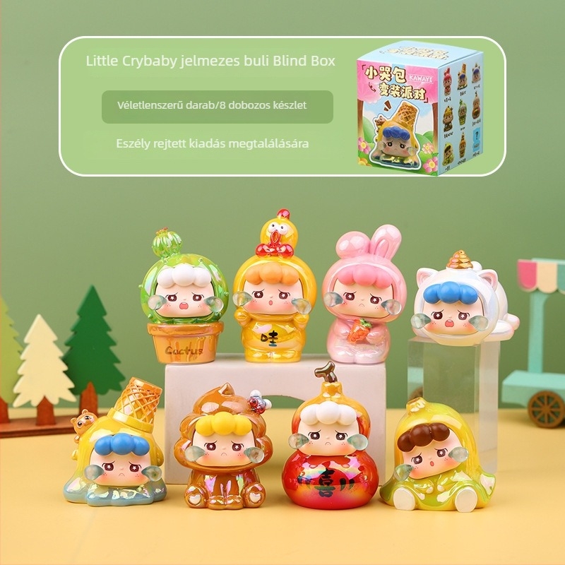 Új stílusú aranyos blind box figurák otthonra és irodai asztali dekorációhoz