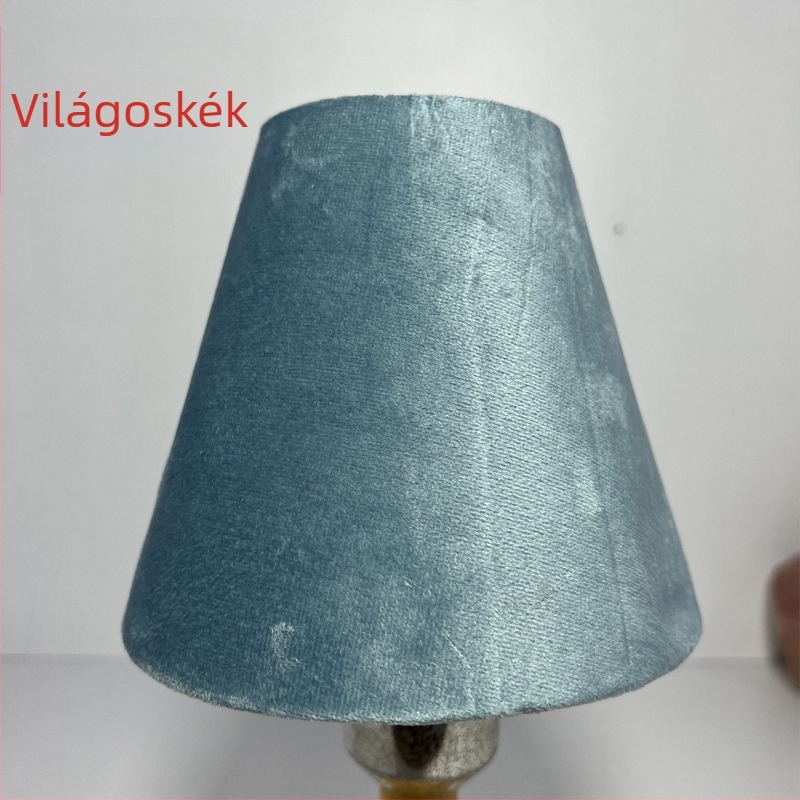 Textil lámpabúra gyertyatípusú csillárhoz, több színű, világítási kiegészítő
