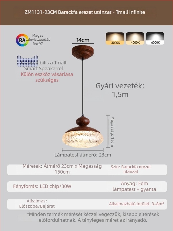 Francia stílusú vintage hálószobai függőlámpa, retro kristály-gyanta design, ideális étkezőhöz és bárhoz
