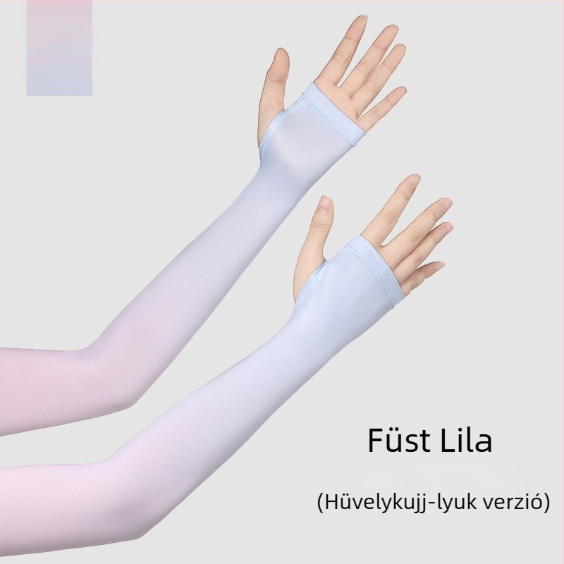 Női jégselyem karvédők – UV-védelem, hosszú nyári dizájn gradiensek