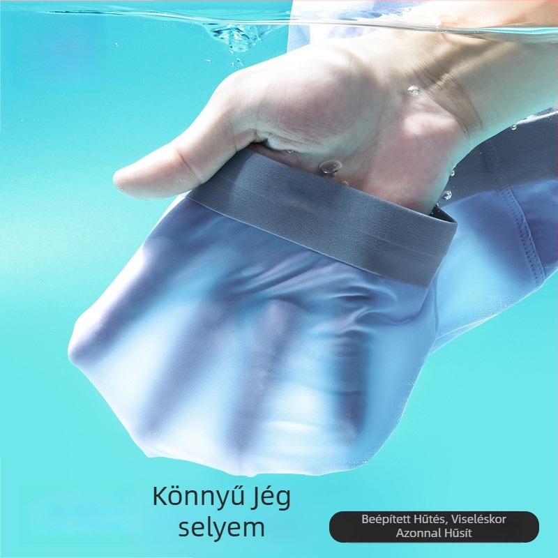 Pluszméretű nyári ultravékony Ice Silk férfi boxeralsó
