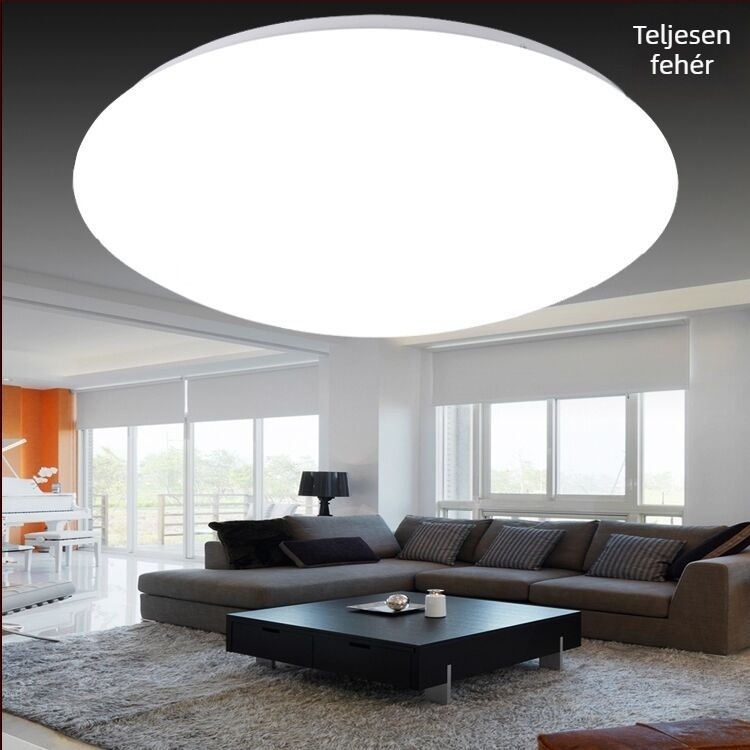 LED kör alakú mennyezeti lámpa készlet vas váz és lámpabúrával, DIY világítás hálószoba, folyosó és erkély számára