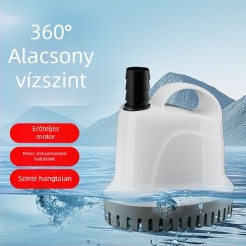 Akvarisztikai keringető szivattyú, három az egyben, merülő, rendkívül csendes, háztartási használatra, mini alsó szívóval
