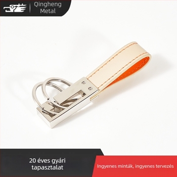 Személyre szabható bőrkulcstartó otthonra, motorkerékpárra és autóra; kreatív, személyre szabott, magas minőségű, minimalist dizájn.